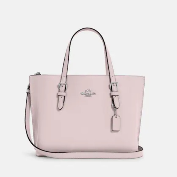 Coach Mollie Tote 25 In Ice Pink & Silver - New With Tag- Reemoly - Picture 13 of 16
